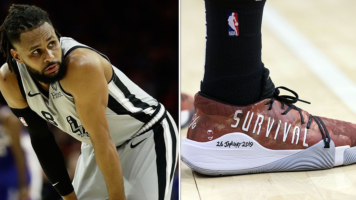 NBA champion Patty Mills shares powerful message on custom Australia Day shoes