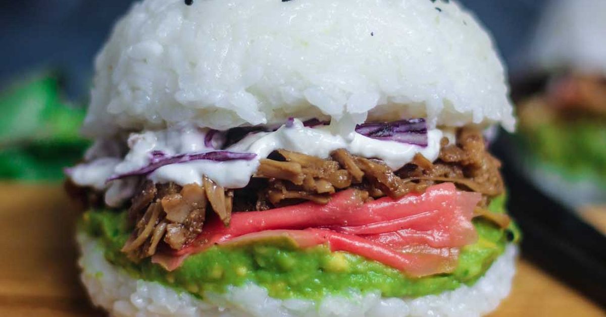 Teriyaki Steak Sushi Burger - The Flavor Bender