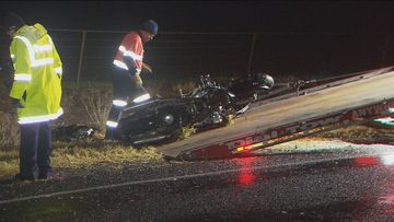 Police arrest man over alleged hit-and-run that left a motorcyclist in a critical condition near the Borossa Valley. 