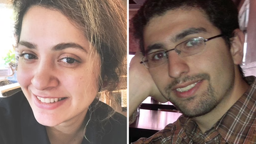 Zohreh Sadeghi, 33, and her husband Mohammed Naseri, 35, were found dead inside their home.