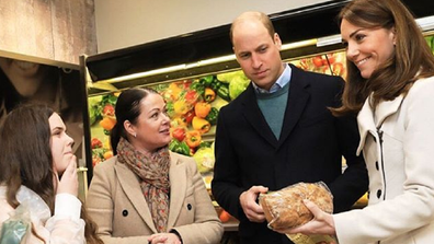 The Duke and Duchess of Cambridge shopping for groceries.