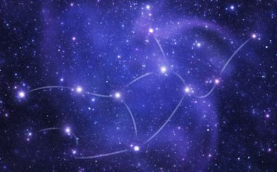 Zodiacal constellation "Virgo", olor corresponds to a zodiac sign.