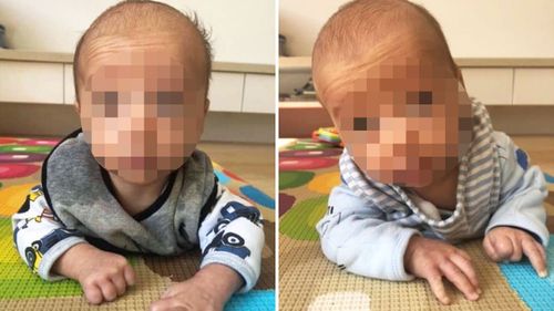 The twin baby boys at the centre of the controversy are now three months old.