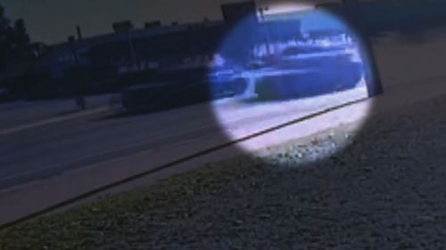 Witnesses reported seeing the Mazda driving erratically on the median strip.