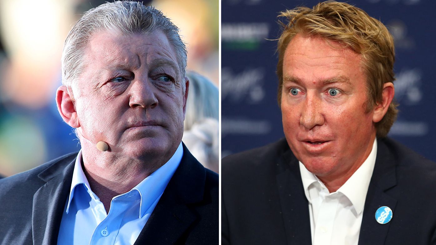 Phil Gould and Sydney Roosters coach Trent Robinson.