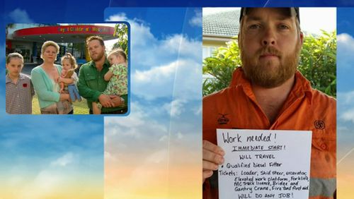 Bradley and his family on the TODAY show this morning. 