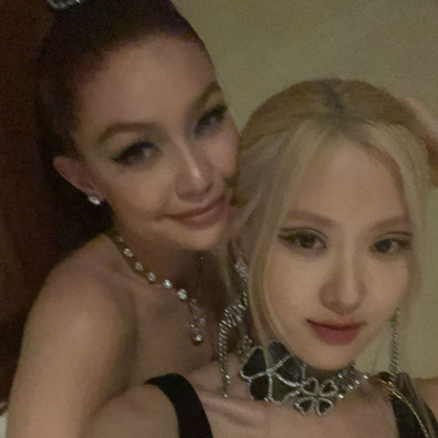 Rosé and Gigi Hadid