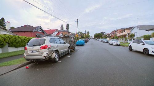 Drunk P-Plate driver allegedly collided with 10 cars that were parked and unattended in the street.