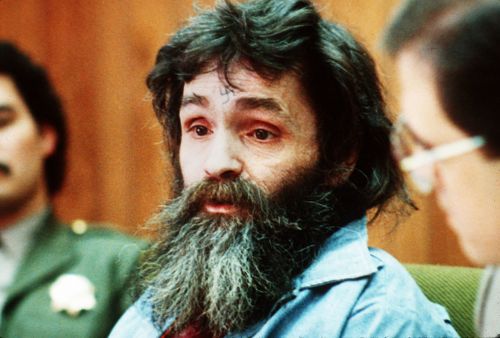 In this 1986 file photo, Charles Manson is seen in court. 