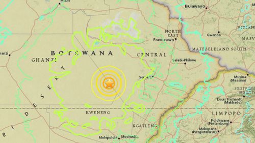 Strong preliminary 6.5-magnitude quake strikes Botswana