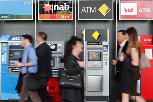 'Big Four Banks' genéricos - ANZ Bank, Commonwealth Bank, NAB Bank e Commonwealth Bank. 