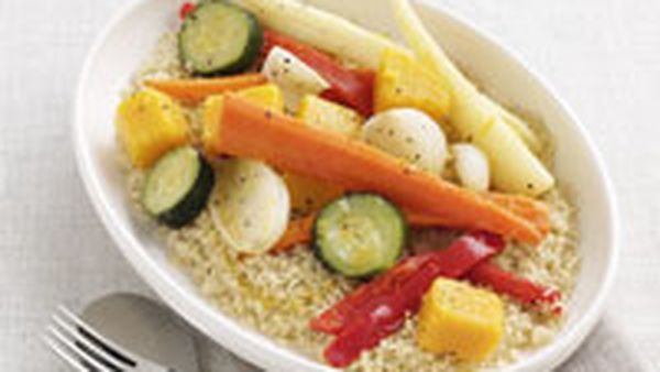Couscous with cumin-spiced vegetables