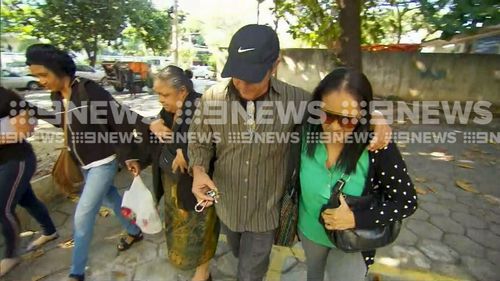 The family of accused killer Mario Santoro have refused to answer questions by 9NEWS. Picture: 9NEWS