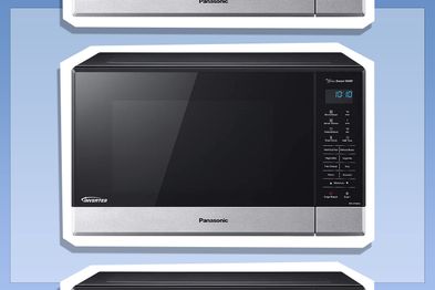 9PR: Panasonic 32L 1100W Inverter Sensor Microwave Oven, Black