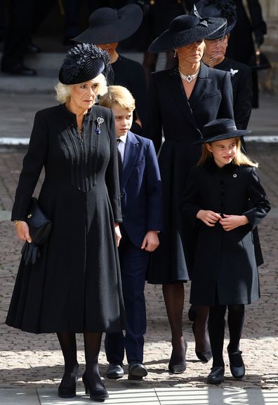 Camilla, the Queen Consort, Prince George and Princess Charlotte