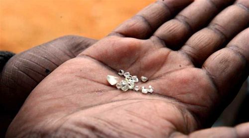 Diamonds are unable to be exported from Bria.