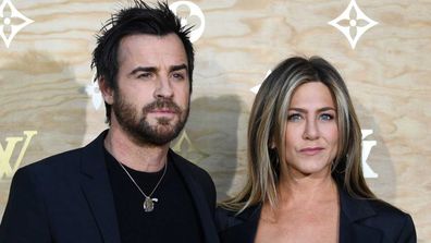 Justin Theroux and Jennifer Aniston in 2017.