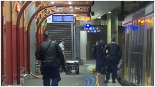 Hundreds removed from Sydney train after man falls on to tracks