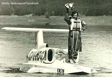Which craft set the world water speed record in 1978?