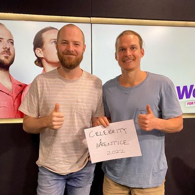 Will McMahon and Woody Whitelaw from KIIS FM's Will & Woody radio show.