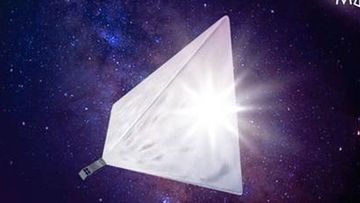 An artist's impression of the satellite.