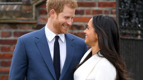 The happy couple were beaming after the announcement.