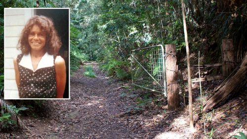 Lois Roberts' remains were found in a shallow grave deep within the Whian Whian state forest in northern NSW six months after she went missing. (Supplied)
