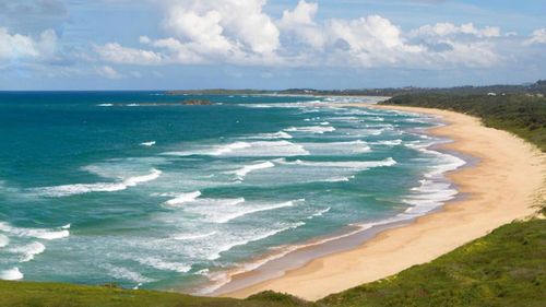 Woolgoolga Beach.