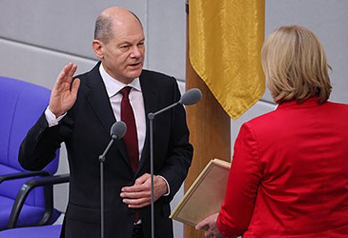 Olaf Scholz sworn in as chancellor (Getty)