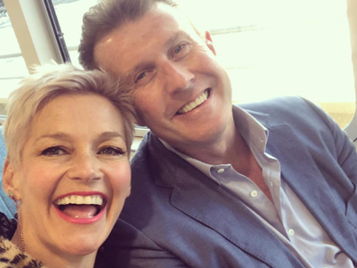 Jessica Rowe and Peter Overton selfie