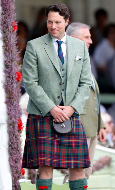Lieutenant Colonel Jonny Thompson (equerry to King Charles III) attends The Braemar Gathering 2024 at The Princess Royal and Duke of Fife Memorial Park on September 7, 2024 in Braemar, Scotland. The Braemar Gathering, renowned globally, is the most famous of the Highland Games. 