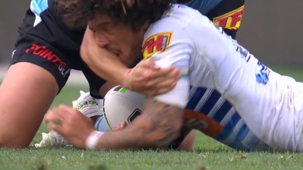 Gold Coast Titans skipper Kevin Proctor sent off for biting incident in loss to Sharks