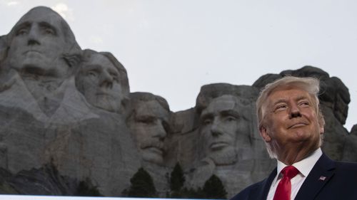 Donald Trump has said it would be a good idea for him to be added to Mount Rushmore.