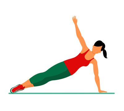 <strong>Side plank (1 minute each side)</strong>