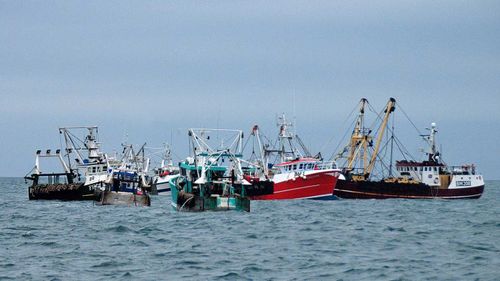 French and British trawlers in a previous confrontation in 2012.