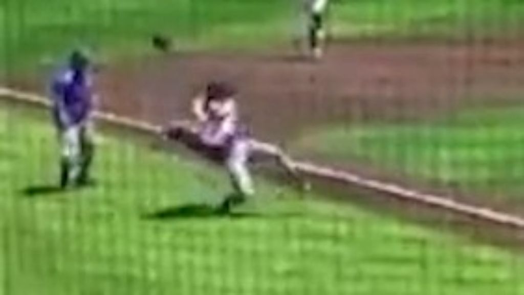 College baseball pitcher banned after pole-axing rival player rounding bases