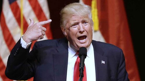 Donald Trump speaks at a rally in Raleigh, North Carolina. (AP)