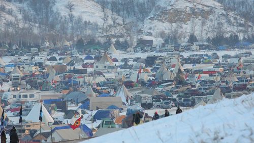 Thousands of people flocked to Standing Rock to protest the Dakota Access Pipeline project. (AFP)