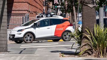A Cruise autonomous taxi is pictured here in San Francisco.
