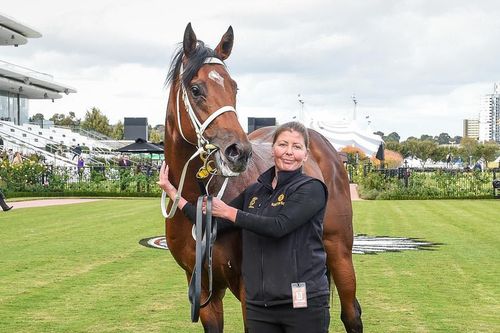 Peta Tait, 43﻿, was working at the stables at the Cranbourne Training Centre yesterday when she was kicked in the head by a horse.