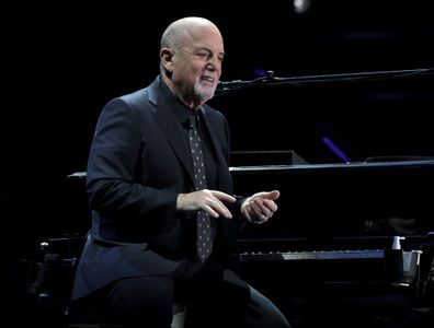 Billy Joel performs at Allegiant Stadium on February 26, 2022 in Las Vegas, Nevada.