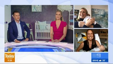 New mums Sylvia Jeffreys and Jayne Azzopardi appeared on Today Extra to discuss parenting amid a pandemic.