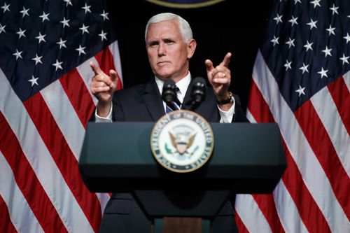 United States Vice President Mike Pence has announced the country will create its own 'Space Force'. Picture: AAP.