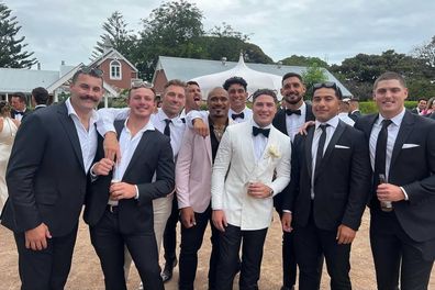 Mitchell Moses and groomsmen