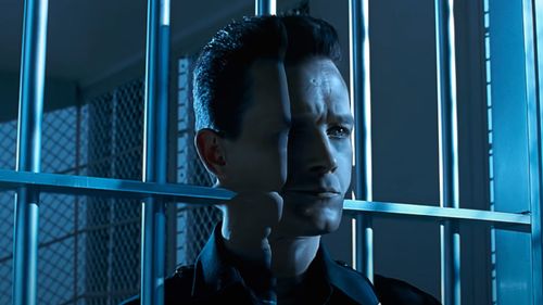 The T-1000, played by actor Robert Patrick.