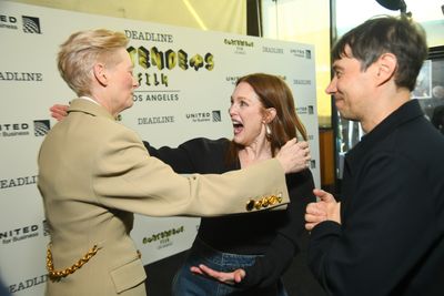 Tilda Swinton, Julianne Moore and Sean Baker