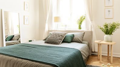 A bedroom in an apartment