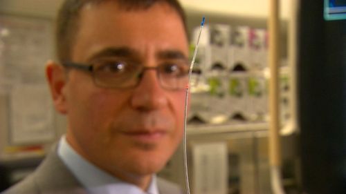 Professor Peter Barlis is helping to reduce the need for invasive surgeries to see assess blood pressure loss around the heart (9NEWS)