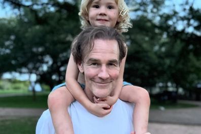 James Van Der Beek with his son Jeremiah