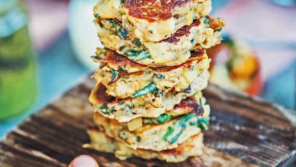 Nonna’s leek & spinach fritters